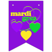 Mardi Gras Party New Orleans Club Wimpelkette (Erste Fahne)