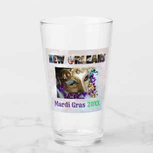 Mardi Gras Party New Orleans Nola Beer Pint Glas