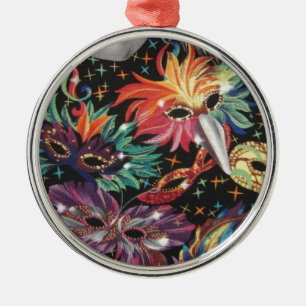 Mardi Gras Party Ornament Aus Metall