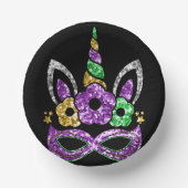 Mardi Gras Party Paper Bowls Pappteller (Vorderseite)