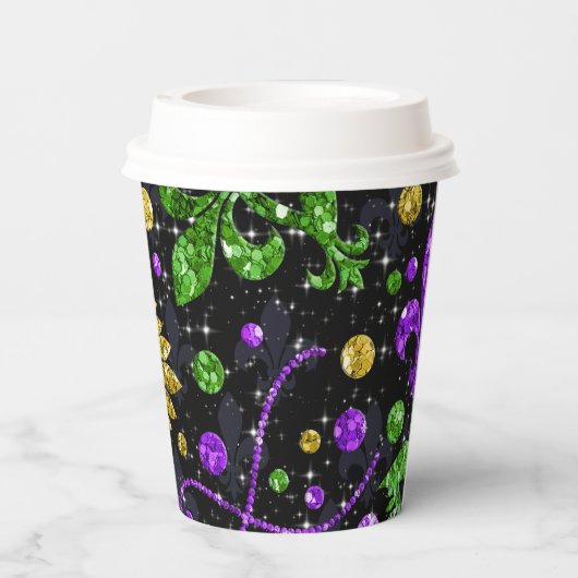 Mardi Gras Party Paper Cup Pappbecher (Rückseite)
