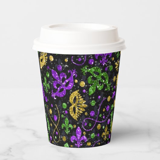 Mardi Gras Party Paper Cup Pappbecher (Vorderseite)