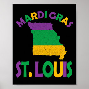 Mardi Gras Party St. Louis Missouri Poster