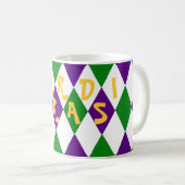 Mardi Gras Party Tasse (VorderseiteRechts)