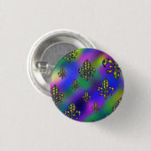 Mardi Gras Pattern Button (Vorne & Hinten)