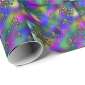Mardi Gras Pattern Geschenkpapier (Rolleneckpunkt)