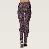 Mardi Gras Pattern Leggings (Rückseite)