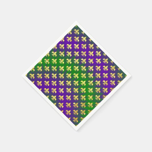 Mardi Gras Pattern mardi-gras Serviette (Ecke)