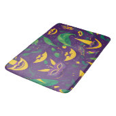 Mardi Gras Pattern Masquerade Badematte (Schrägansicht)