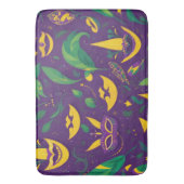 Mardi Gras Pattern Masquerade Badematte (Vorderseite Vertikal)