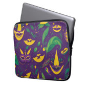 Mardi Gras Pattern Masquerade Laptopschutzhülle (Vorderseite Links)