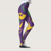 Mardi Gras Pattern Masquerade Leggings (Rechts)