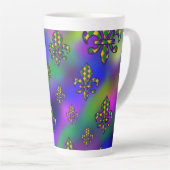 Mardi Gras Pattern Milchtasse (Rechte Ecke)