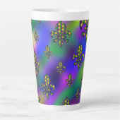 Mardi Gras Pattern Milchtasse (Vorderseite)