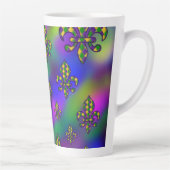 Mardi Gras Pattern Milchtasse (Rechts)
