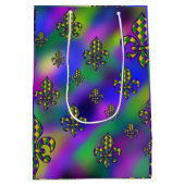 Mardi Gras Pattern Mittlere Geschenktüte (Rückseite)