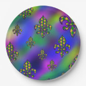 Mardi Gras Pattern Pappteller (Vorderseite)