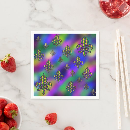 Mardi Gras Pattern Serviette (Beispiel)