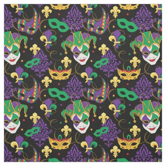 Mardi Gras Pattern Stoff (Muster)