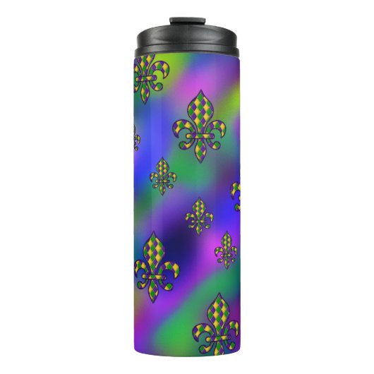 Mardi Gras Pattern Thermosbecher (Vorderseite)