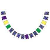 Mardi Gras Pattern Wimpelkette (Alle)