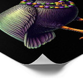 Mardi Gras Pelican Louisiana Parade Tierheim Poster (Ecke)