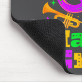 Mardi Gras Perlen Maske Feder Mousepad (Ecke)