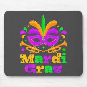 Mardi Gras Perlen Maske Feder Mousepad