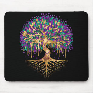 Mardi Gras-Perlenbaum-Karneval New Orleans 2025 Fr Mousepad