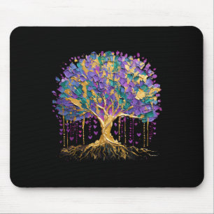 Mardi Gras-Perlenbaum-Karneval New Orleans 2025 Fr Mousepad