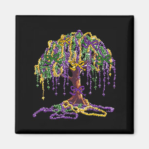 Mardi Gras-Perlenbaum-Karneval New Orleans Frauen  Magnet