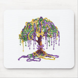 Mardi Gras-Perlenbaum-Karneval New Orleans Frauen  Mousepad