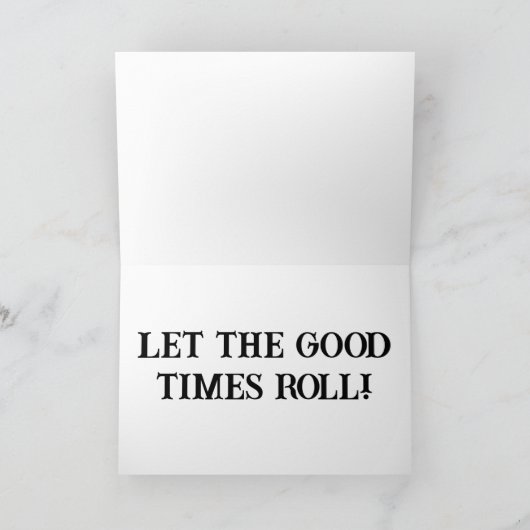 Mardi Gras Personalisierte Fotokarte Dankeskarte (Innenseite)