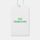 Mardi Gras Personalisierte Gift Tags Geschenkanhänger (Rückseite)