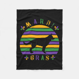 Mardi Gras Pet Hund Lover Mama Frauen Fleecedecke