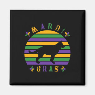 Mardi Gras Pet Hund Lover Mama Frauen Magnet