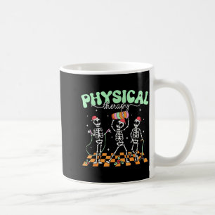 Mardi Gras Physiotherapie Skelett tanzende Kranken Kaffeetasse