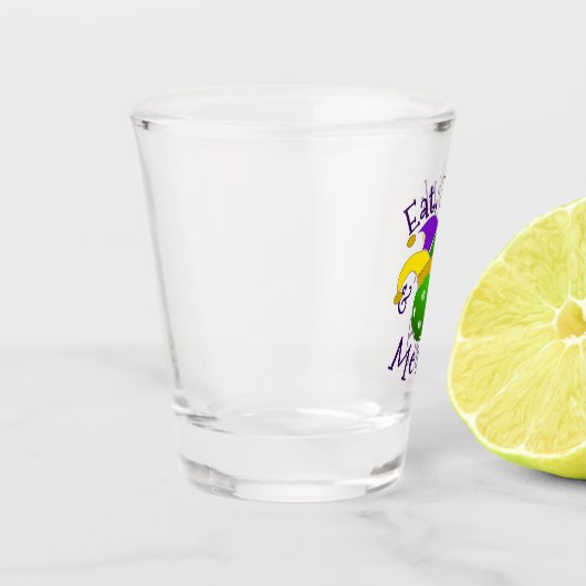 Mardi Gras Pickleball Eat Dink Be Merry Schnapsglas (Links)