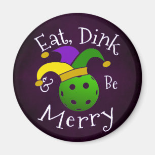 Mardi Gras Pickleball isst Dink Sei froh Magnet