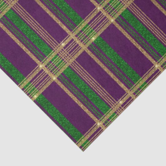 Mardi Gras Plaid Seidenpapier (Ausschnitt)
