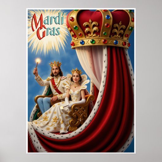 Mardi Gras Plakat (Vorne)