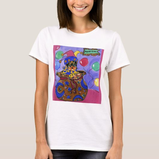 Mardi Gras Poo T-Shirt (Vorderseite)