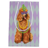 Mardi Gras Poodle Mittlere Geschenktüte (Rückseite)