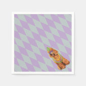 Mardi Gras Poodle Serviette (Vorderseite)