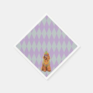 Mardi Gras Poodle Serviette