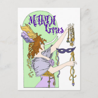 Mardi Gras Postcard Postkarte
