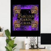 Mardi Gras Poster (Heimbüro)