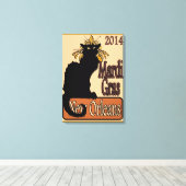 Mardi Gras Poster 2014 Leinwanddruck (Insitu (Holzboden))