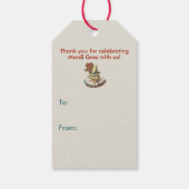 Mardi Gras Poster Geschenkanhänger (Rückseite)