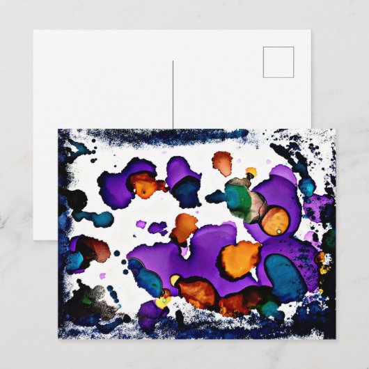 Mardi Gras Postkarte (Vorne/Hinten)